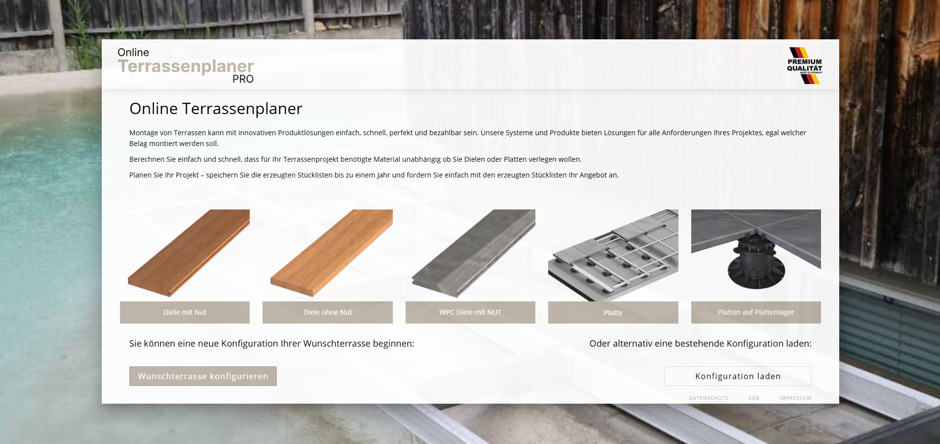 Bild vom Terassenplaner Pro