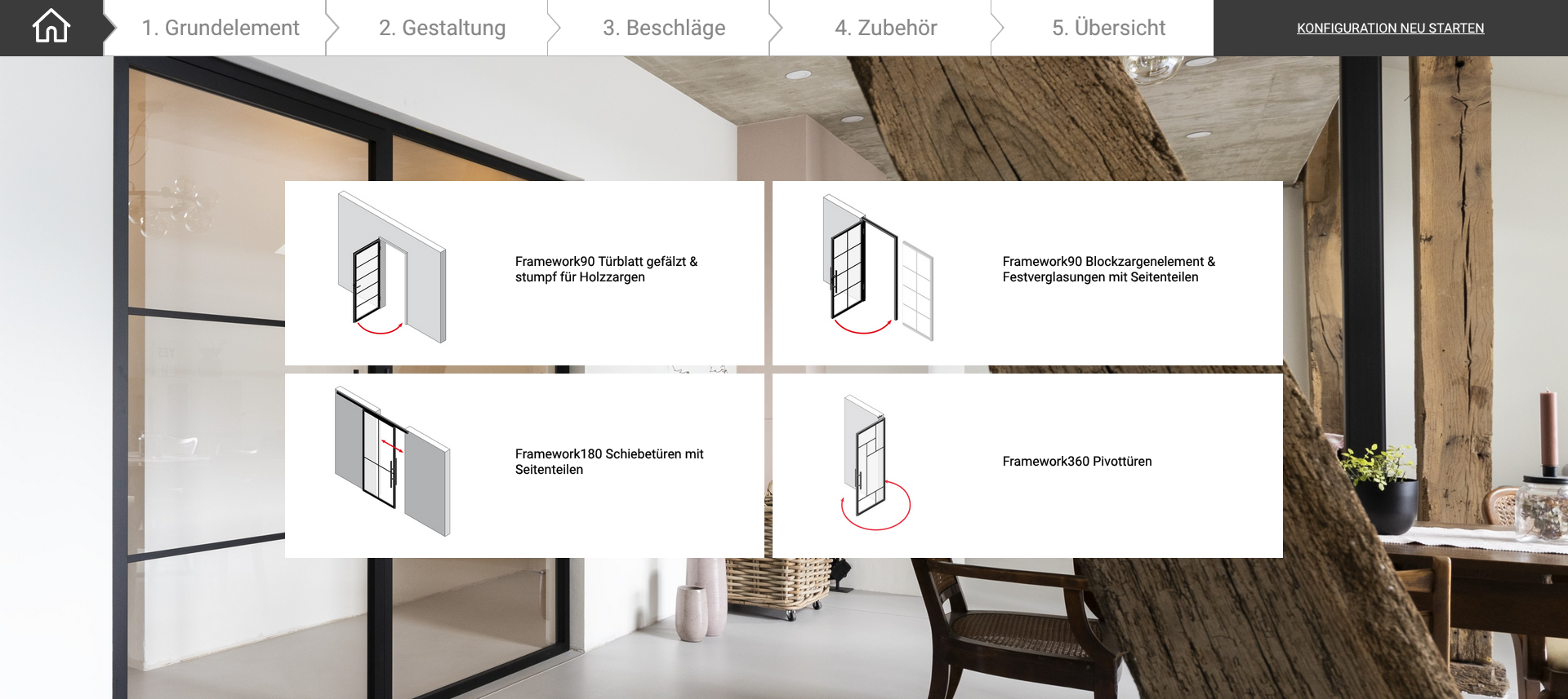 Loft Türen Konfigurator